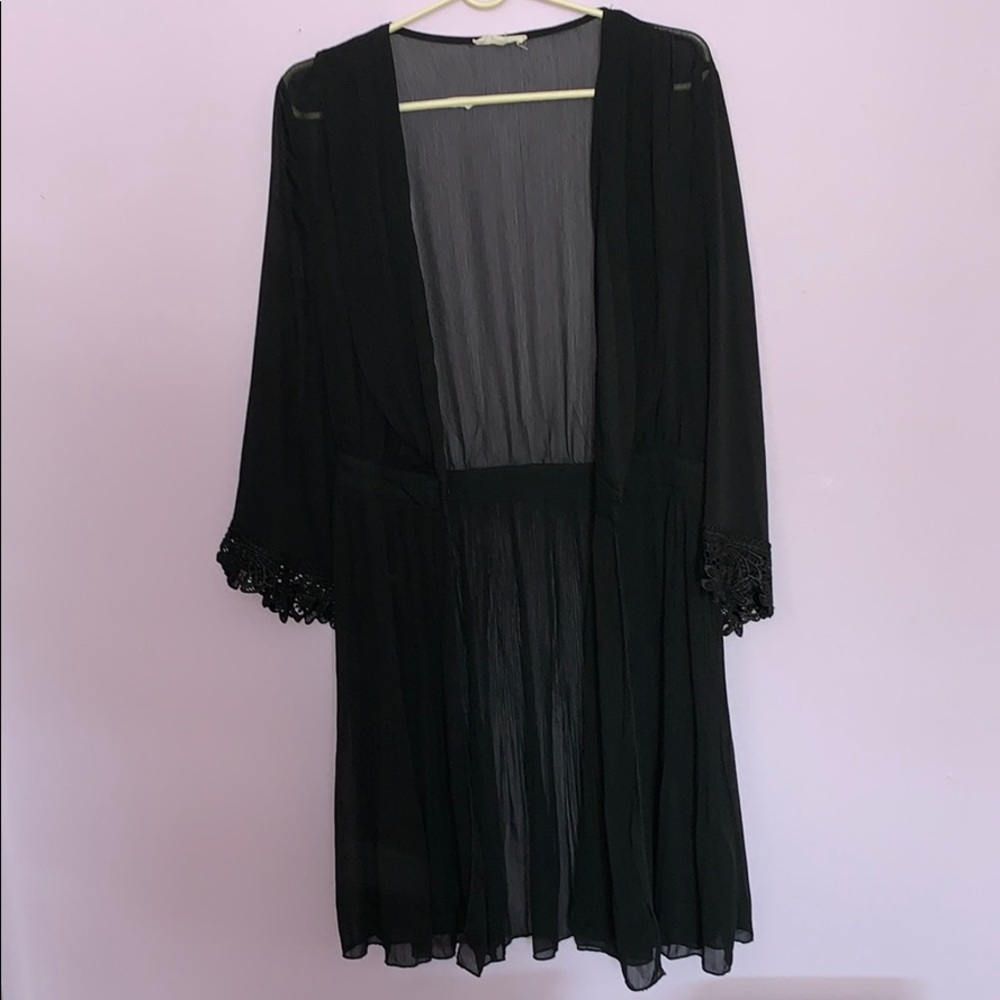 Cotton candy sheer kimono